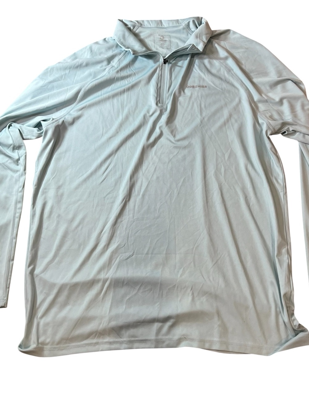Coolibar Pale Blue Long-Sleeve 1/4 Zip Sun Shirt